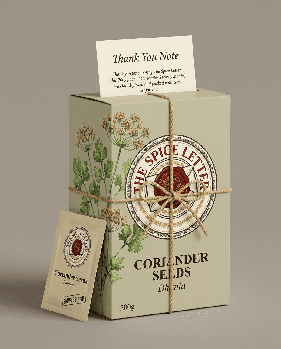 Coriander Seeds packaging