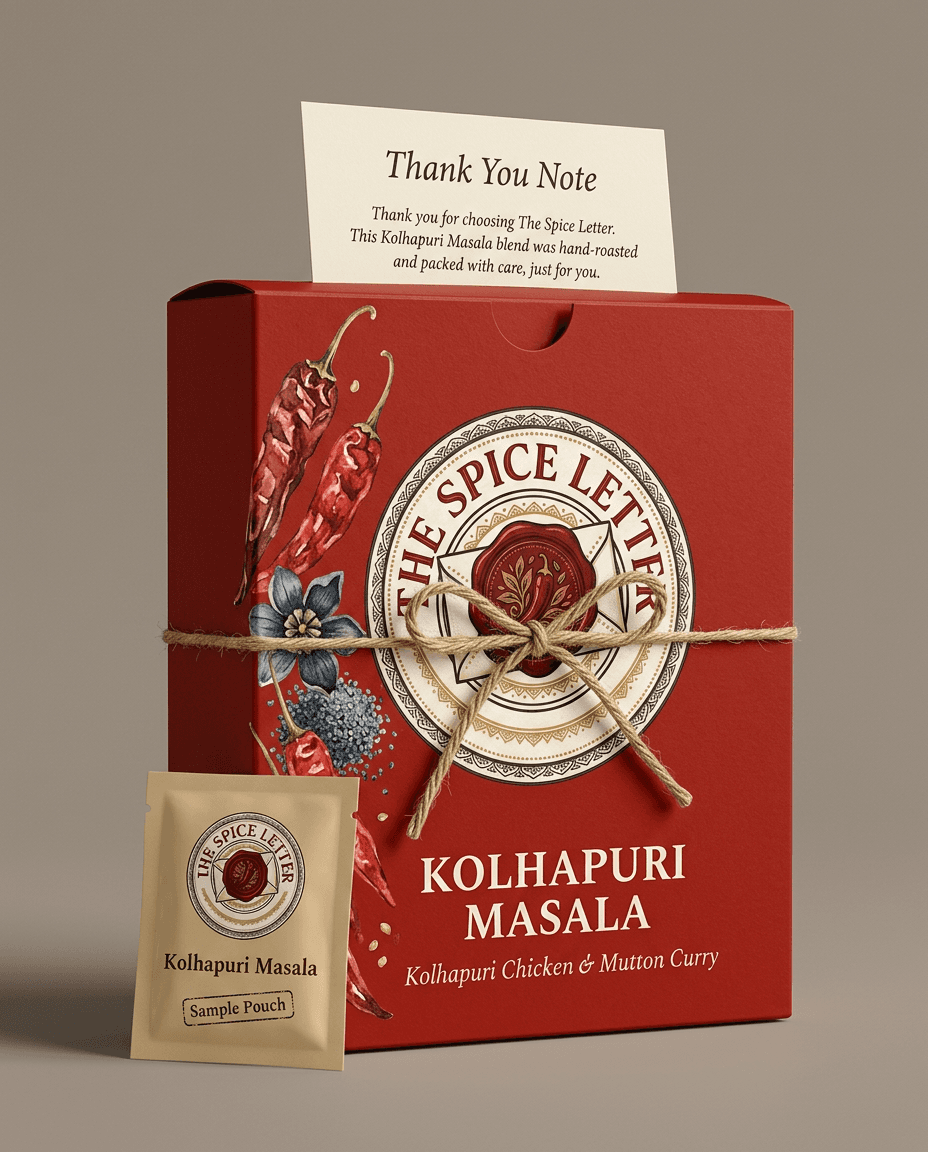 Kolhapuri Masala packaging