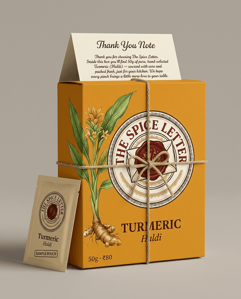 Turmeric packaging